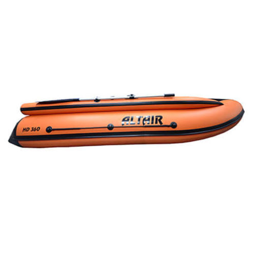 Лодка ПВХ надувная моторная HD 360 с фальшбортом оранж(2)