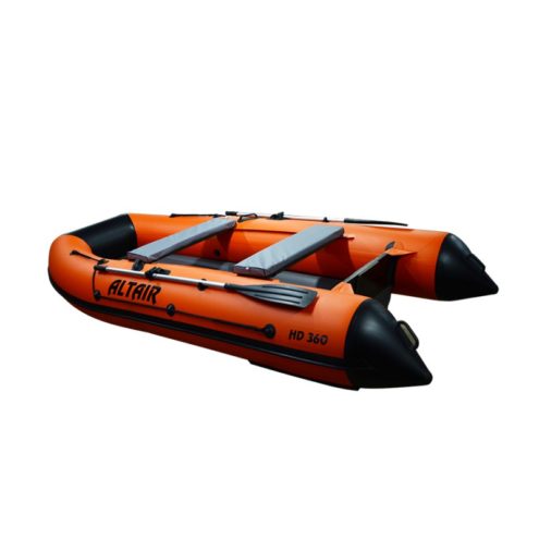 Лодка ПВХ надувная моторная HD 360 НДНД оранжевая Альтаир