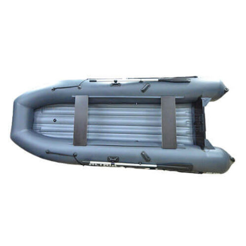 Лодка ПВХ надувная моторная HD 430 серая (2)